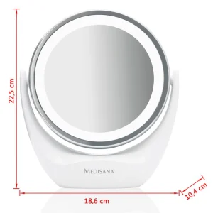 De gros 🛒 Medisana Medisana Miroir Cosmétique 2-en-1 Cm 835 12 Cm Blanc 88554 ❤️ 15