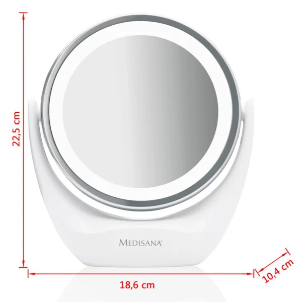 De gros 🛒 Medisana Medisana Miroir Cosmétique 2-en-1 Cm 835 12 Cm Blanc 88554 ❤️ 6