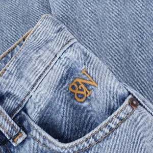 Nik & Nik Straight Leg Jeans Fiori Jeans Bleu Clair 8