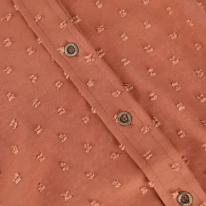 Indian Blue Jeans Blouse Dots Shirt En Marron à prix imbattables 7