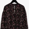 Boutique Indian Blue Jeans Blouse Paisley Button Shirt En Noir 13