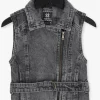 Indian Blue Jeans Gilet Denim Gilet En Gris jusqu'à 13