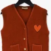 Carlijnq Gilet Arabian Spice – Gilet With Embroidery En Rouge 13