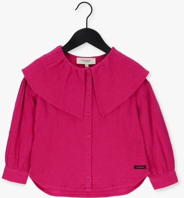 A Monday In Copenhagen Blouse Berta Shirt Fuchsia 1