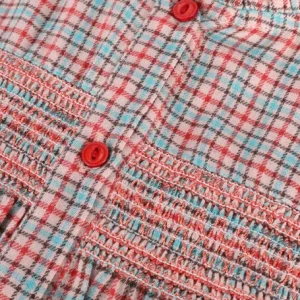 Satisfait ou Remboursé Ao76 Blouse Inuit Red Check Shirt En Rouge 7