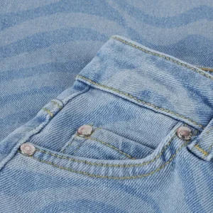 Hound Wide Jeans Printed Denim En Bleu 7