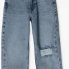 Nouvelle Collection Hound Straight Leg Jeans Ripped Denim Bleu Clair 11