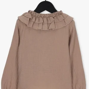 Lil Atelier Lil’ Atelier Blouse Nmfledolie Ls Loose Short Shirt En Beige 9