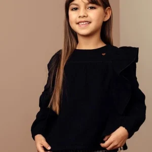 Looxs Blouse 2232-7132 En Noir l'unique style 12