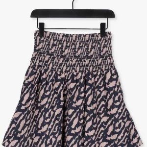 Nobell Mini-jupe Nila Short Skirt With Smocked Waistband En Bleu 9