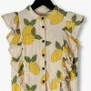 Carlijnq Blouse Lemon – Ruffled Blouse Blanc magasin pour 13