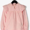 outlet Scotch & Soda Blouse Ruffle Detail Long Sleeved Crispy En Rose 11