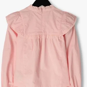 outlet Scotch & Soda Blouse Ruffle Detail Long Sleeved Crispy En Rose 9