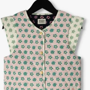 Scotch & Soda Gilet All Over Printed Reversible Padded Gilet En Rose 7