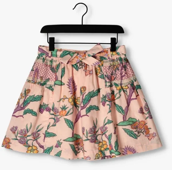Scotch & Soda Mini-jupe All-over Printed Smock Detail Skirt En Rose 1