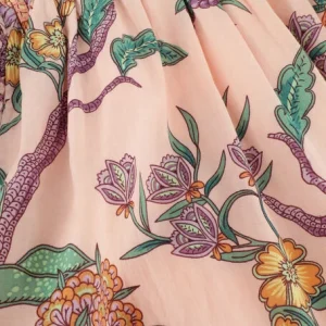 Scotch & Soda Mini-jupe All-over Printed Smock Detail Skirt En Rose 6