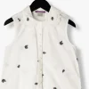 Scotch & Soda Blouse All Over Printed Sleeveless Collar Detail Top En Blanc en ligne 13