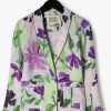 soldes de Noël Scotch & Soda Blazer All Over Printed Double Breasted Drapey Blazer En Violet 10
