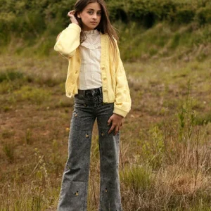 Looxs Wide Jeans 10sixteen Embroidered Wideleg Jeans En Gris marques de renommée 12
