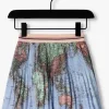 Nono Jupe Plissée Nulan World Map Short Plissee Skirt En Bleu 11
