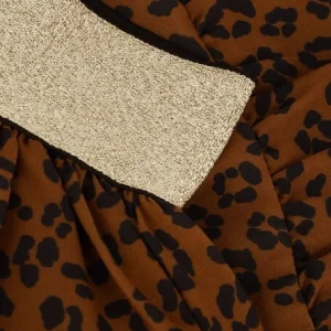 Moodstreet Mini-jupe Skirt Recycled Pes Leopard En Marron 8