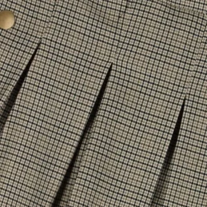 Livraison gratuite Indian Blue Jeans Mini-jupe Check Skirt En Beige 6
