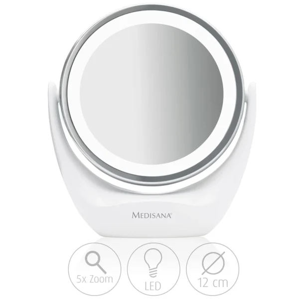 De gros 🛒 Medisana Medisana Miroir Cosmétique 2-en-1 Cm 835 12 Cm Blanc 88554 ❤️ 5