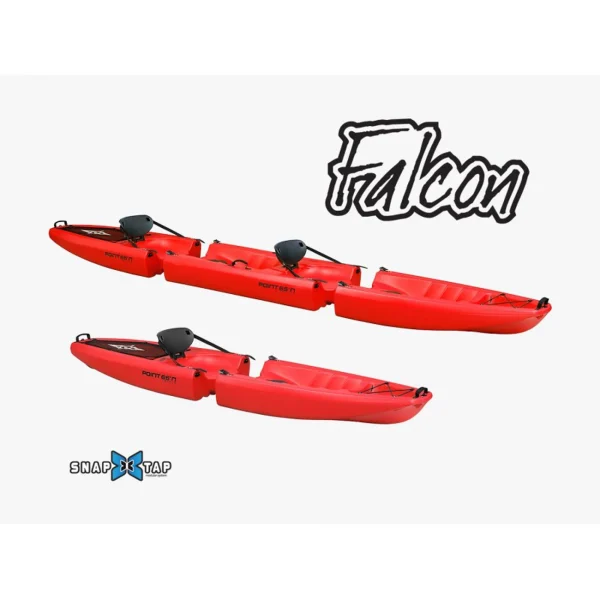 Promo 🧨 Voile Point65°n Kayak Modulable Point 65°n Sit-on-top Falcon Solo ROUGE ⭐ 4