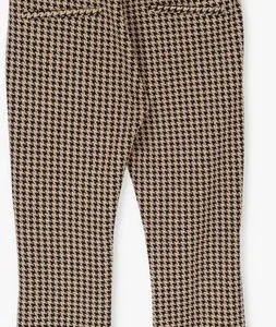 marques pas cher Indian Blue Jeans Pantalon évasé Check Flare Pants En Camel 9