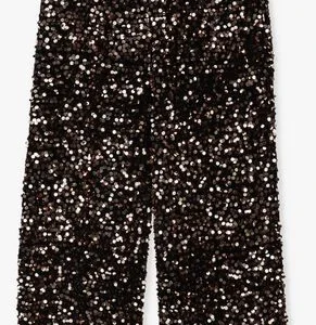 dernière tendance Ammehoela Pantalon évasé Am.feline.01 En Noir 10