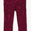 soldes magasin Alix Mini Pantalon évasé Teens Knitted Graphic Dragon Flared Pants En Rose 14