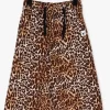 magasin Alix Mini Kids Woven Leopard Denim Wide Leg Pants En Marron 11