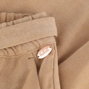 à prix d'occasion Nobell Pantalon évasé Say Palazzo Pants With Selffabric Belt En Beige 7