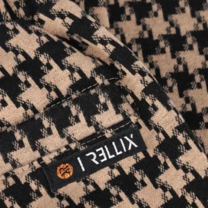 Rellix Pantalon évasé Fancy Flare Pants Pied De Poule En Camel Boutique 7