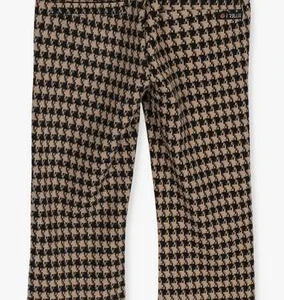 Rellix Pantalon évasé Fancy Flare Pants Pied De Poule En Camel Boutique 9