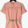 soldes officiel Like Flo Combinaison Linnen Jumpsuit With Belt En Rose 11