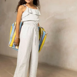 grossiste en ligne Like Flo Combinaison Yd Linnen Jumpsuit Bleu Clair 9
