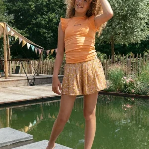 luxe soldes Looxs Pantalon Court Vintage Daisy Shortskirt En Orange 9