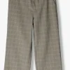 Indian Blue Jeans Pantalon évasé Wide Pants Small Check En Beige offre spéciale 13